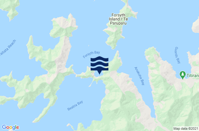 Mapa de mareas Whakatahuri, New Zealand