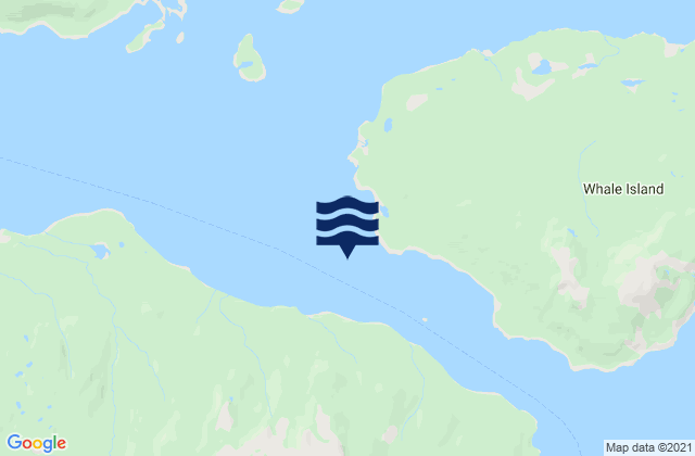 Mapa de mareas Whale Passage Northwest Entrance, United States