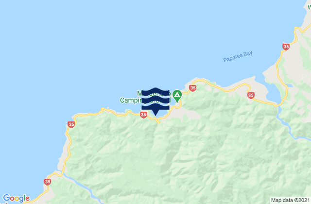Mapa de mareas Whanarua Bay, New Zealand