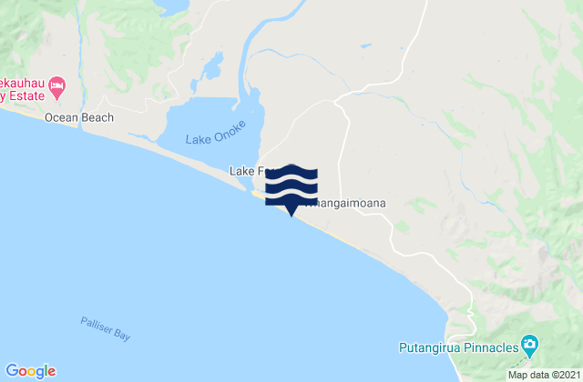 Mapa de mareas Whangaimoana Beach, New Zealand