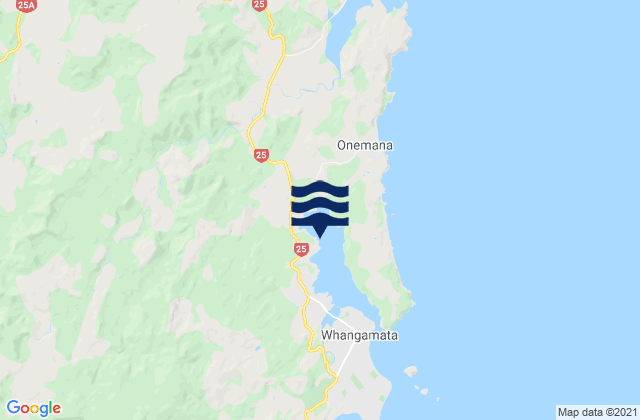 Mapa de mareas Whangamata Harbour, New Zealand