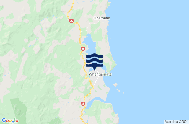 Mapa de mareas Whangamata, New Zealand