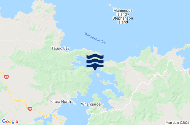 Mapa de mareas Whangaroa (Whangaroa Harbour), New Zealand
