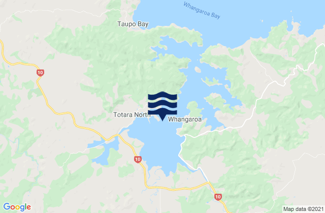 Mapa de mareas Whangaroa Harbour, New Zealand