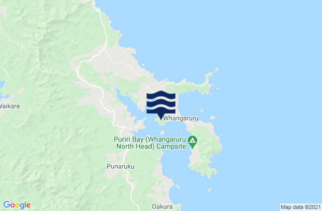 Mapa de mareas Whangaruru Harbour, New Zealand
