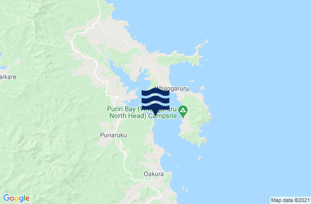 Mapa de mareas Whangaruru Harbour, New Zealand