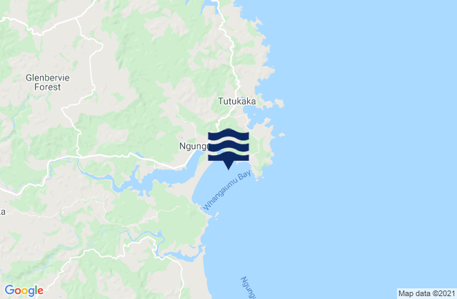Mapa de mareas Whangaumu Bay, New Zealand