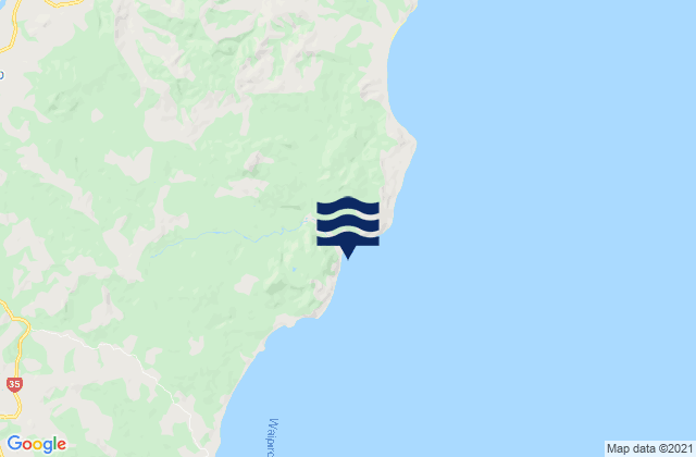 Mapa de mareas Whareponga Bay, New Zealand