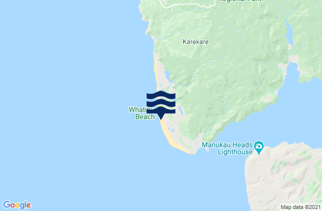 Mapa de mareas Whatipu Beach, New Zealand