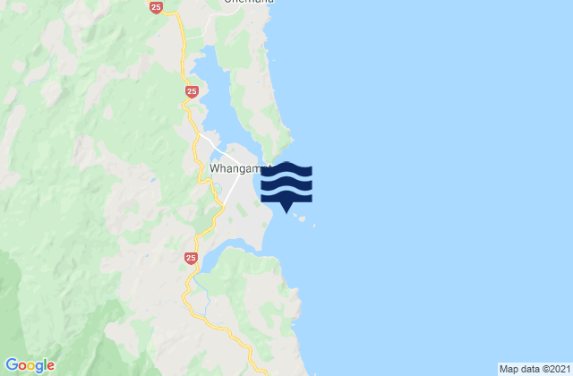 Mapa de mareas Whenuakura Island, New Zealand