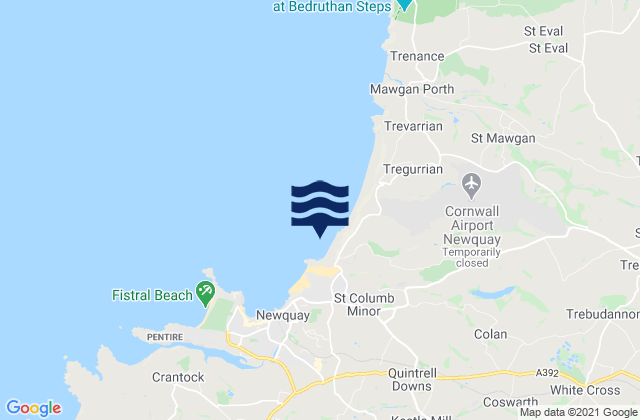 Mapa de mareas Whipsiderry Beach, United Kingdom