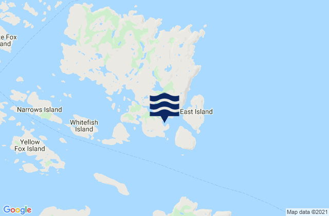 Mapa de mareas White Bear Arm, Canada