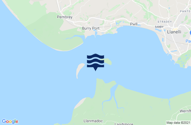 Mapa de mareas Whiteford Point Lighthouse, United Kingdom