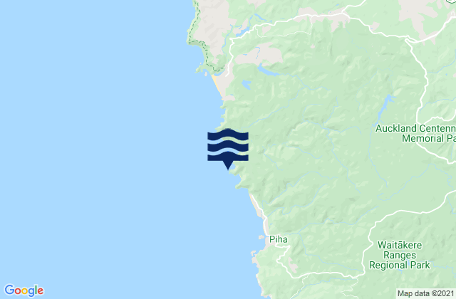 Mapa de mareas Whites Beach, New Zealand