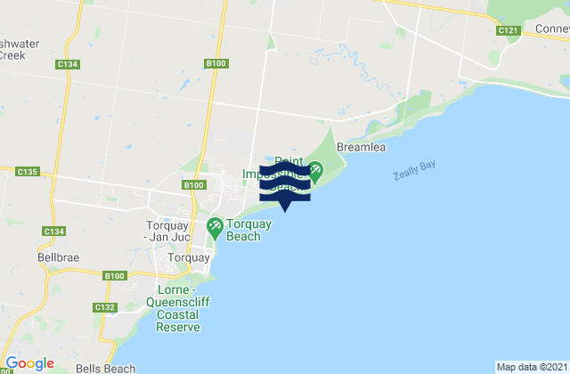 Mapa de mareas Whites Beach, Australia