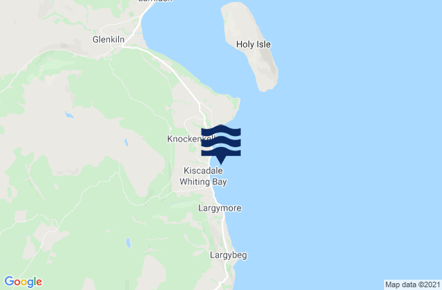Mapa de mareas Whiting Bay Beach, United Kingdom