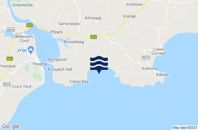 Mapa de mareas Whiting Bay, Ireland