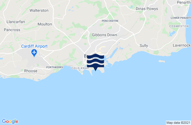 Mapa de mareas Whitmore Bay, United Kingdom