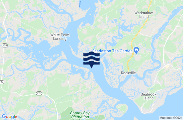 Mapa de mareas Whooping Island Dawho River, United States