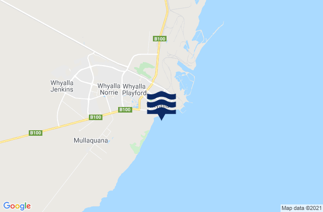 Mapa de mareas Whyalla, Australia