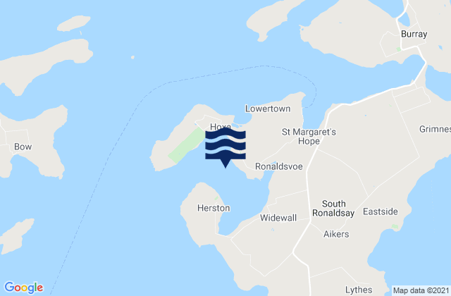 Mapa de mareas Widewall Bay, United Kingdom