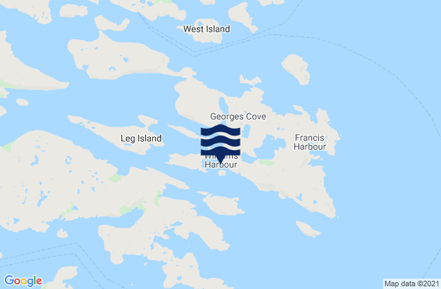 Mapa de mareas Williams Harbour, Canada