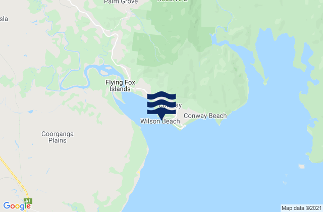 Mapa de mareas Wilson Beach, Australia