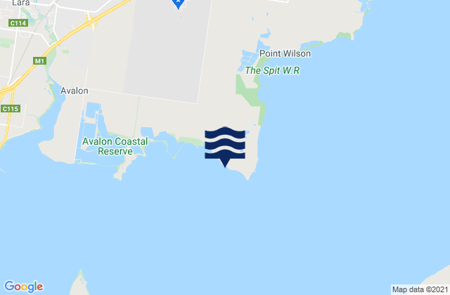 Mapa de mareas Wilson Spit, Australia