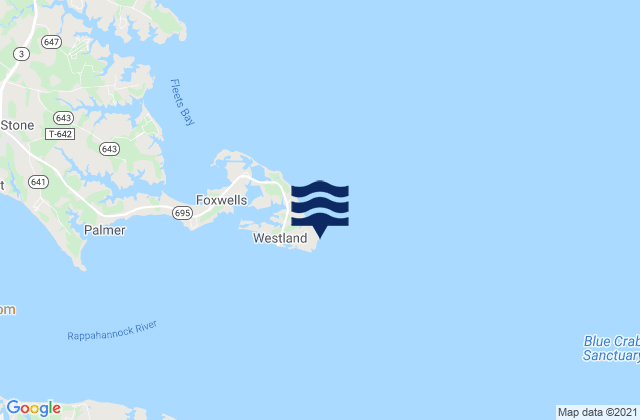 Mapa de mareas Windmill Point, United States