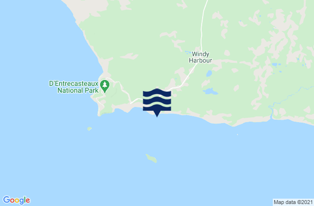 Mapa de mareas Windy Harbour, Australia