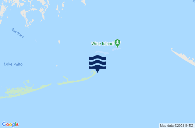 Mapa de mareas Wine Island Pass, United States