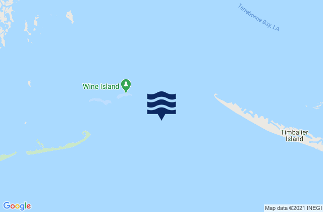 Mapa de mareas Wine Island Terrebonne Bay, United States
