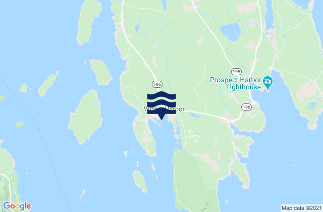 Mapa de mareas Winter Harbor Frenchman Bay, United States