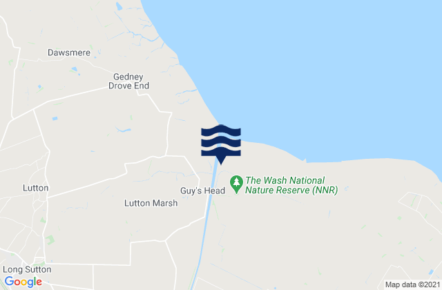 Mapa de mareas Wisbech Cut, United Kingdom