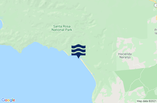 Mapa de mareas Witches Rock (Playa Naranjo), Costa Rica