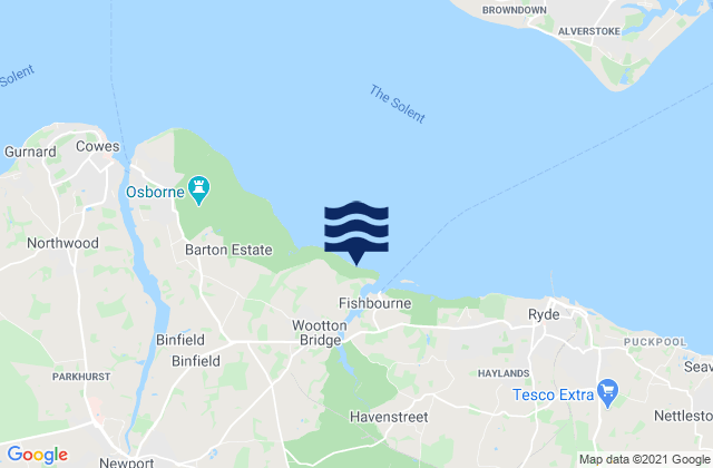 Mapa de mareas Wood Bay Beach, United Kingdom