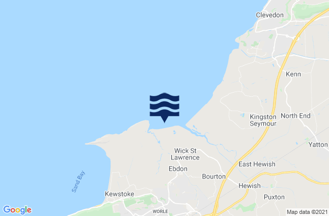 Mapa de mareas Woodspring Bay, United Kingdom