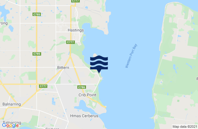 Mapa de mareas Woolley Beach, Australia