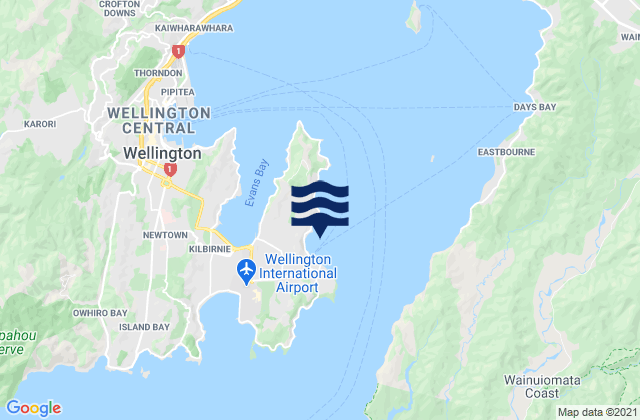 Mapa de mareas Worser Bay, New Zealand