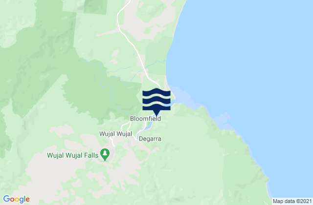 Mapa de mareas Wujal Wujal, Australia