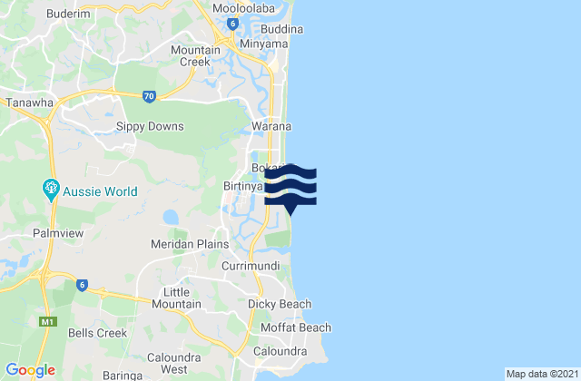 Mapa de mareas Wurtulla, Australia