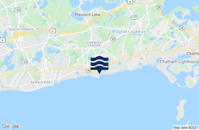 Mapa de mareas Wychmere Harbor, United States