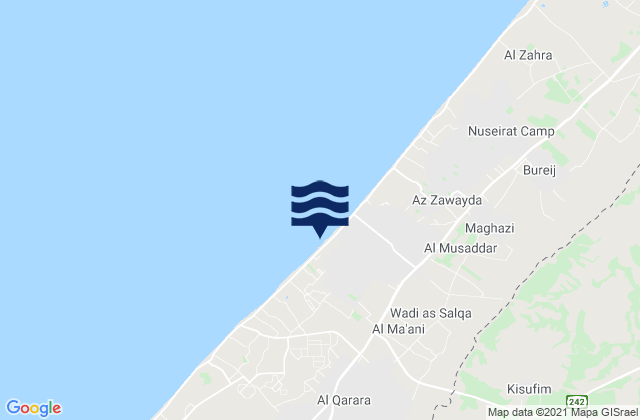 Mapa de mareas Wādī as Salqā, Palestinian Territory