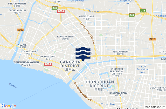 Mapa de mareas Xingfu, China