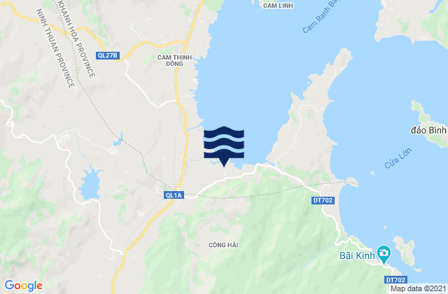 Mapa de mareas Xã Công Hải, Vietnam