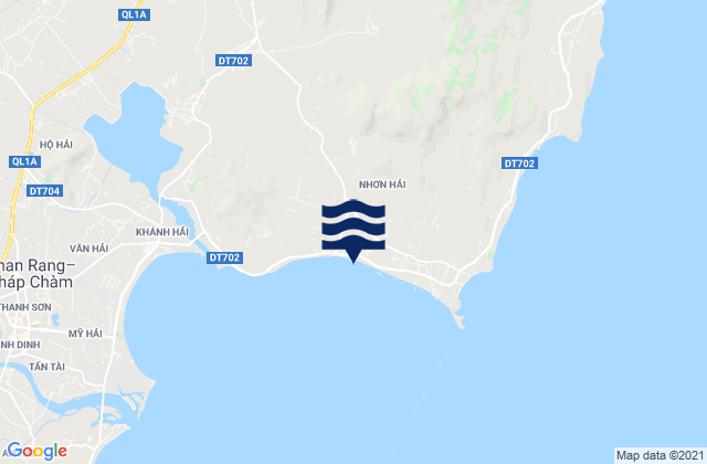 Mapa de mareas Xã Nhơn Hải, Vietnam