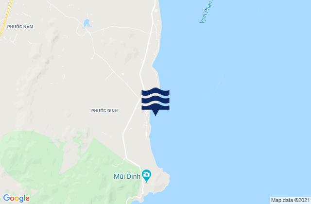 Mapa de mareas Xã Phước Dinh, Vietnam