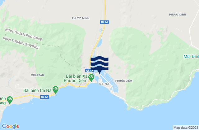 Mapa de mareas Xã Phước Minh, Vietnam