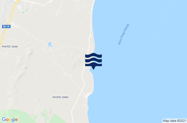 Mapa de mareas Xã Phước Nam, Vietnam