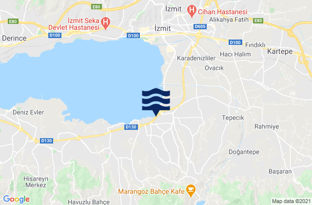 Mapa de mareas Yakacık, Turkey